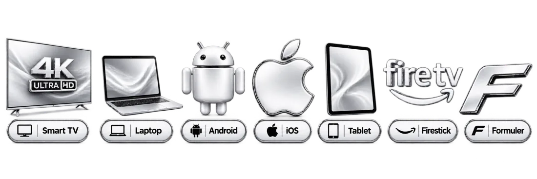 TeveUK works on Smart TV, laptop, Android, iOS, tablet, Firestick and Formuler
